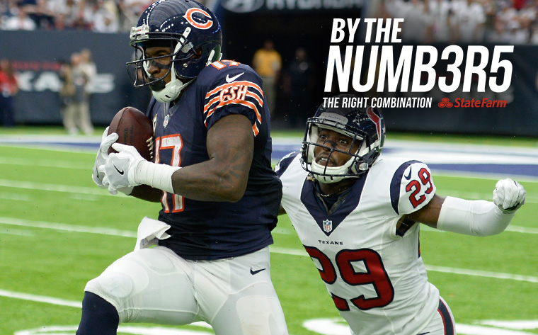 By the Numbers: Eagles at Bears