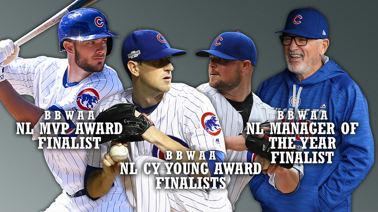 Cubs up for MVP, Cy Young, Manager of Year