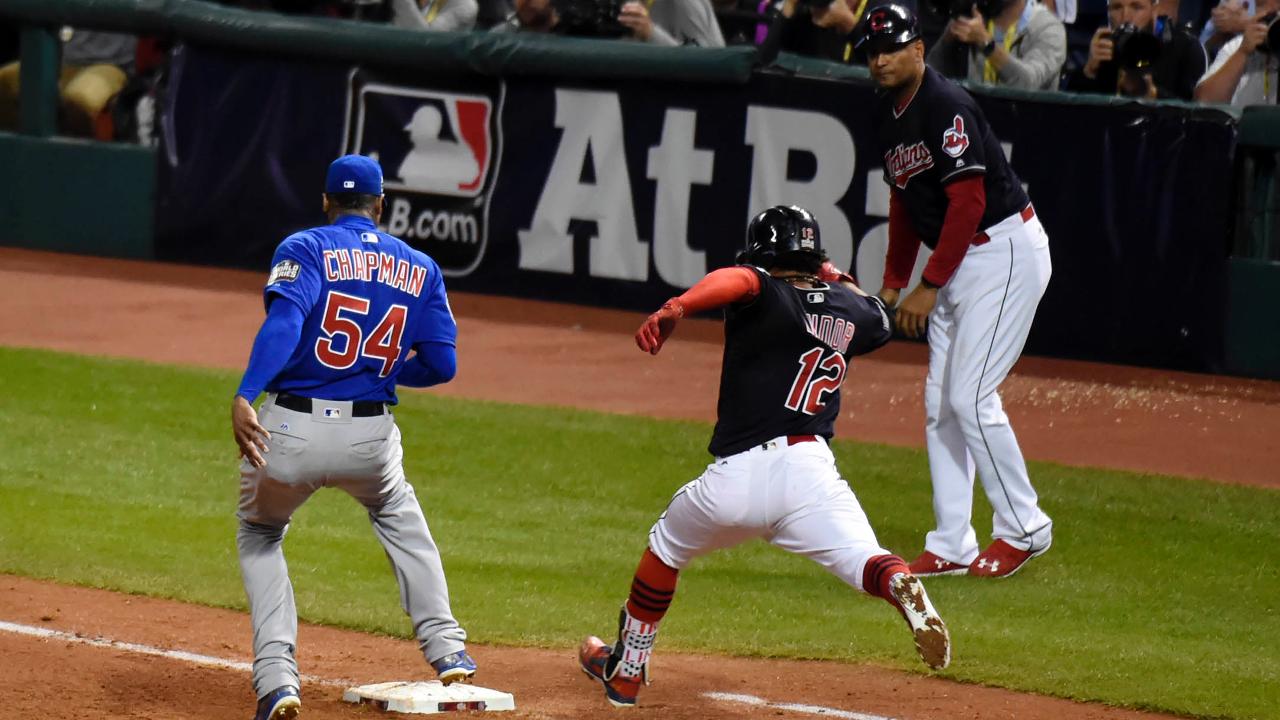 Statcast of the Day: Chapman beats out Lindor