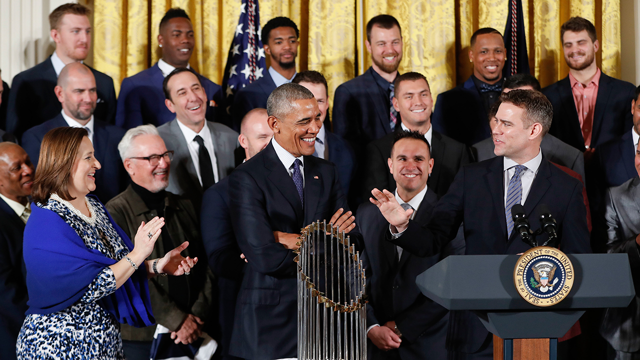 Former Cubs delight in White House festivities