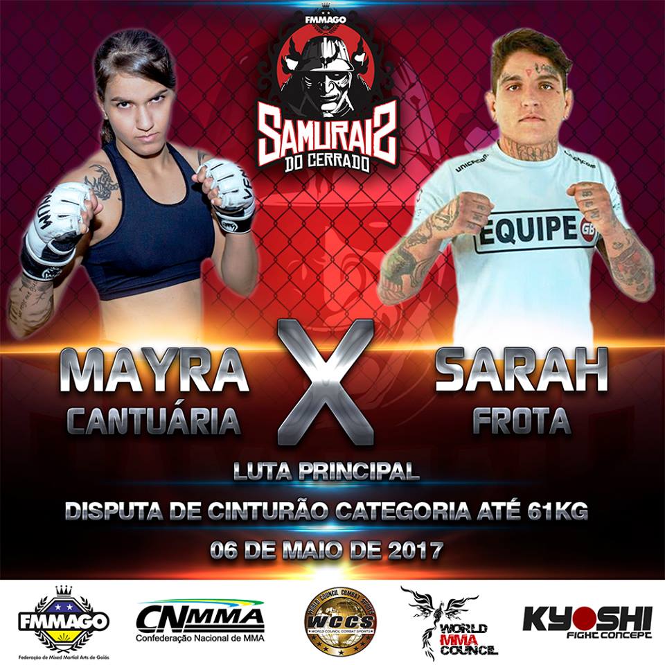 Mayra Cantuária vs Sarah Frota For The Bantamweight Title at Samurai 2