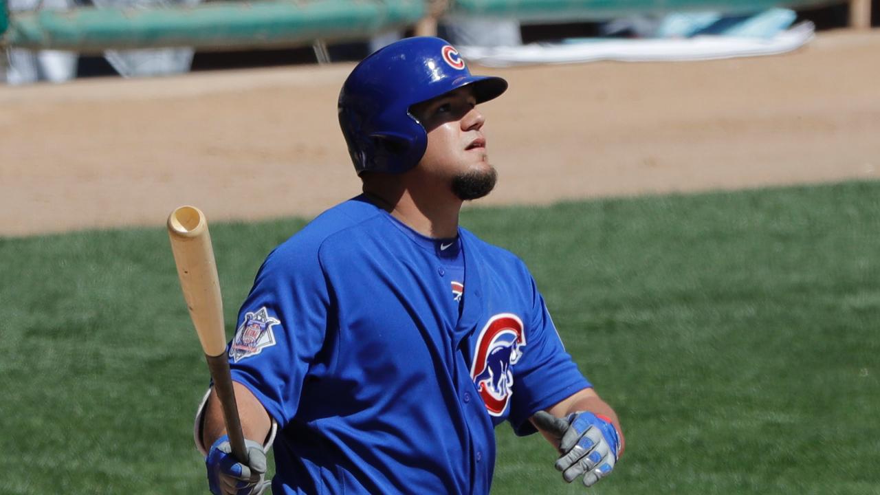 Schwarber hits long ball in rain-shortened game