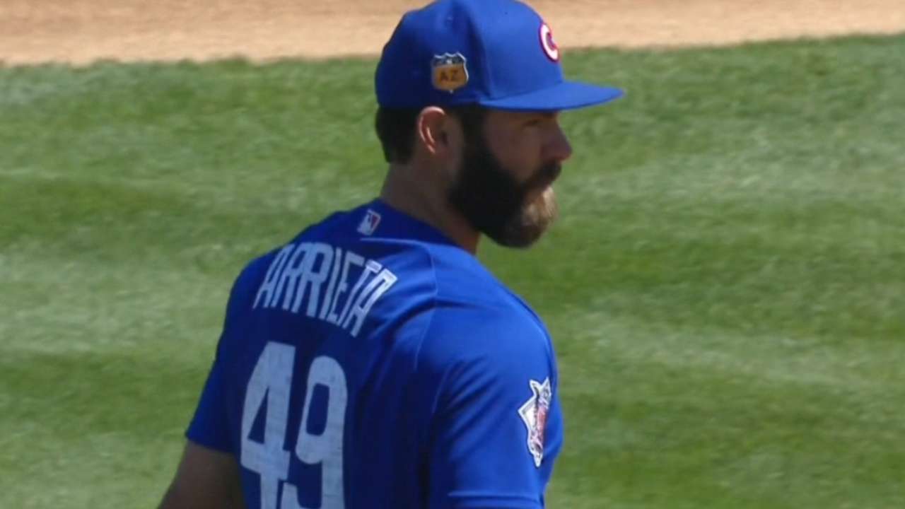 Arrieta pleased with second spring outing