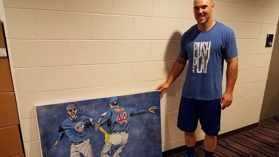 Szczur's Game 7 painting auctioned for $35K