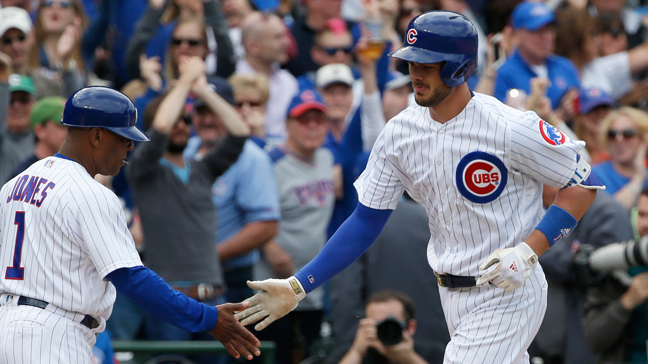 Bryant's blasts, big bats lead Cubs past Crew