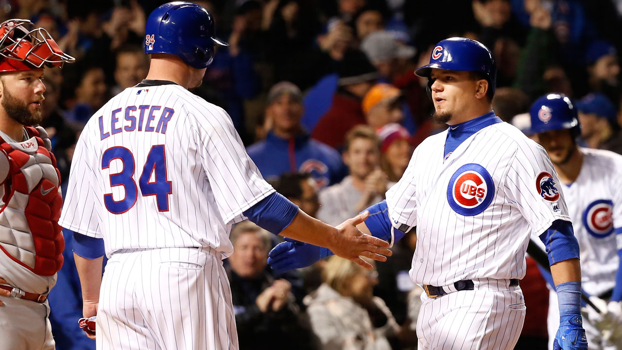 Cubs break out the bats, get Lester 1st win