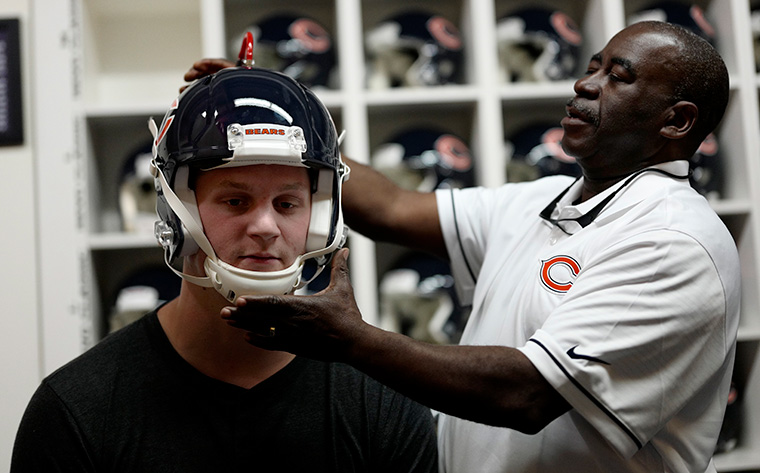 Rookies flock to Halas Hall for minicamp