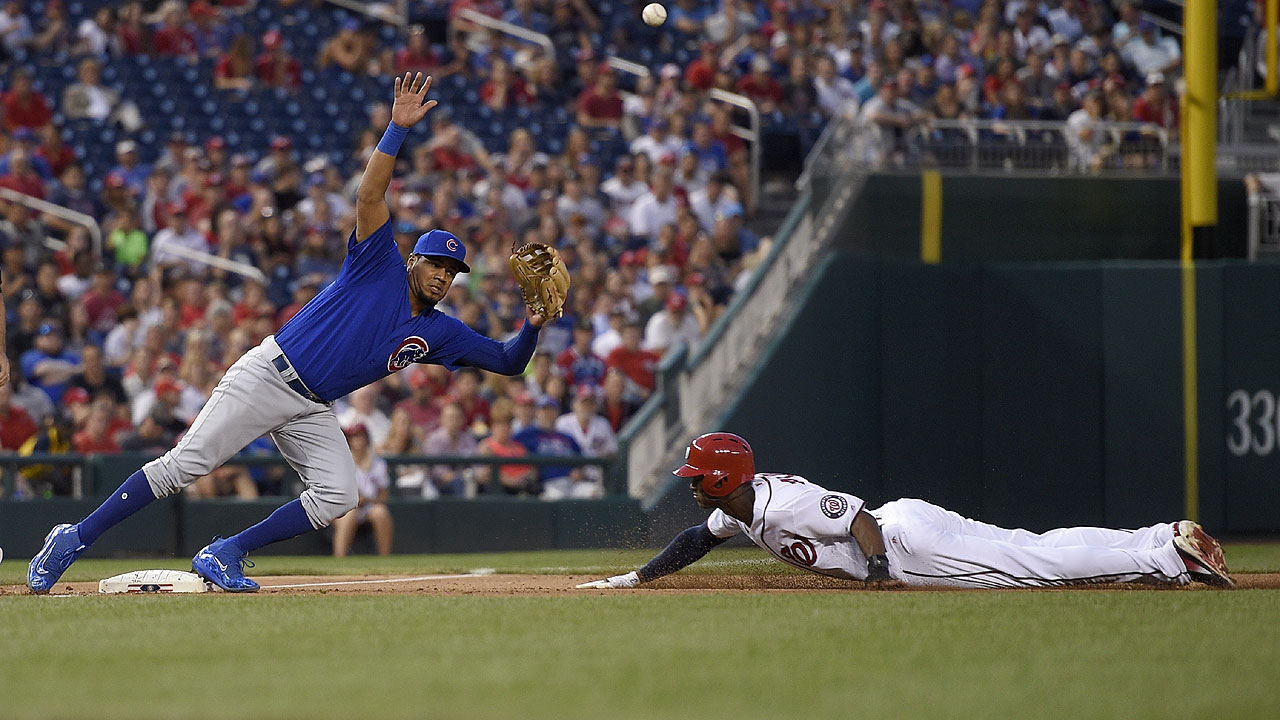 Cubs can't control Nats' running game in loss