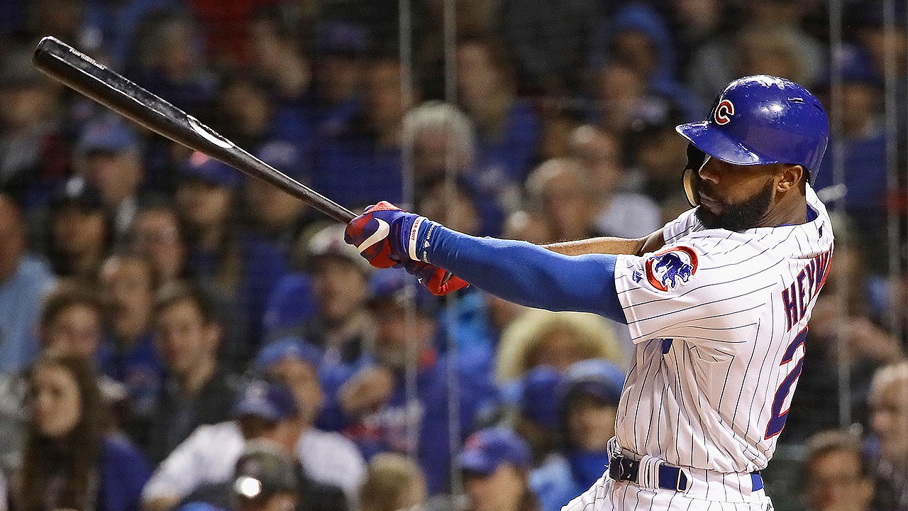 Heyward cleaning up for Cubs batting 5th