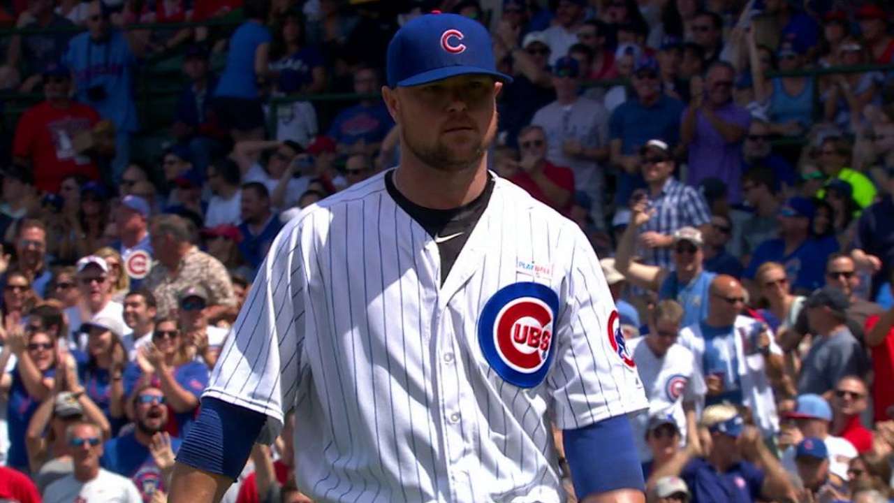 Lester tested, foils strategy with rare pickoff