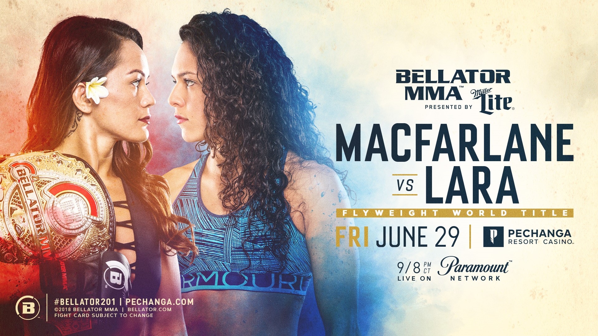 Ilima-Lei Macfarlane Makes First Flyweight Title Defense Against Alejandra Lara at Bellator 201 on June 29